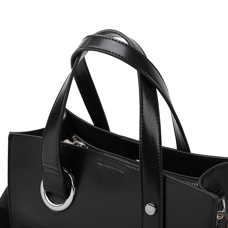Cabas Structuré en Cuir Élégant - L'Essentiel Minimaliste de Grace