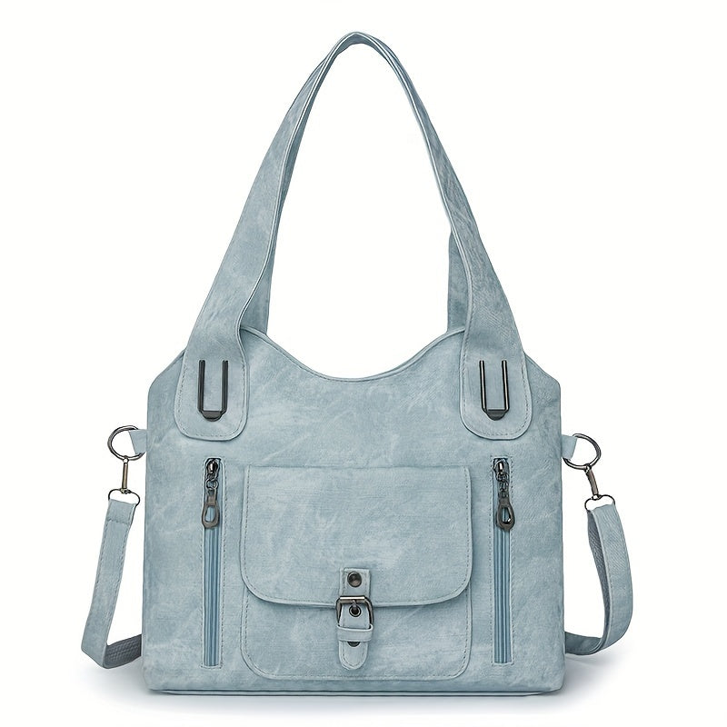 Le Charme Vintage d'Elise | Sac d'Épaule en Cuir Synthétique