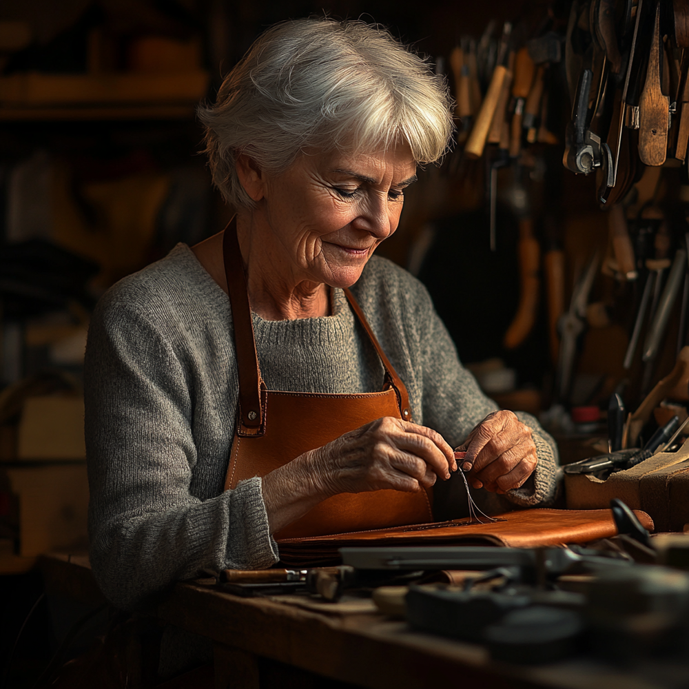 Grandeur de Luxe par Grace | Sac d'Épaule en Cuir Souple