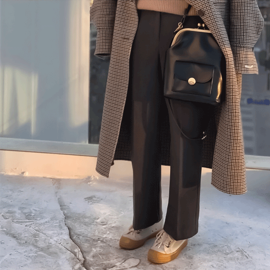 Sac Épaule Vintage Chic à Fermoir baiser