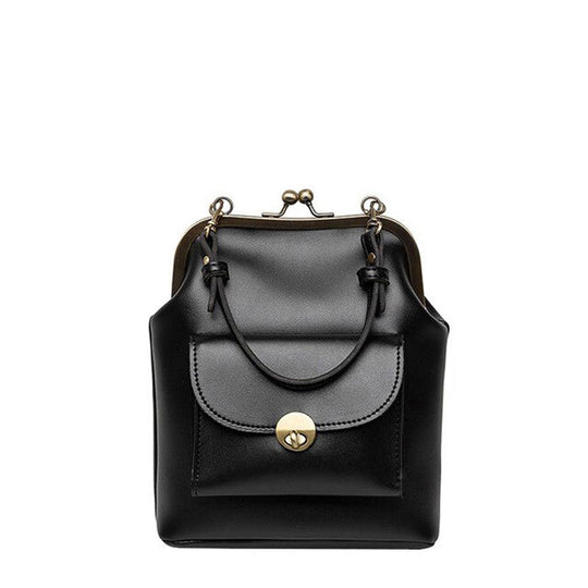 Sac Épaule Vintage Chic à Fermoir baiser