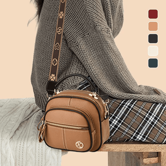 Sophistication Intemporelle de Molly | Sac en Cuir Stylé avec Bandoulière