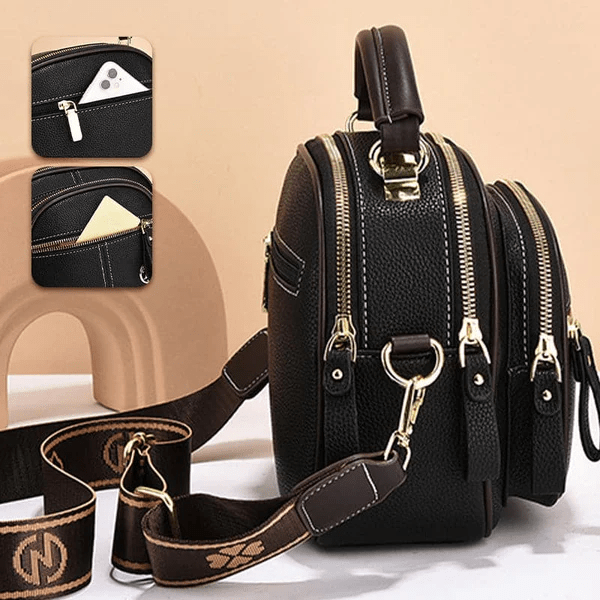 Sophistication Intemporelle de Molly | Sac en Cuir Stylé avec Bandoulière