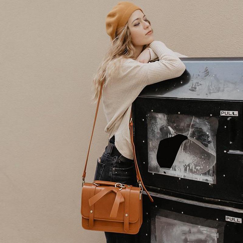 Sac à Détail Nœud Élégant – Noir et Gris Intemporel